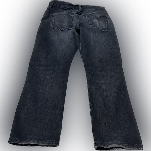 7 For All Mankind Dark Wash Blue Straight Leg Jeans 30”x27” - Picture 2 of 8